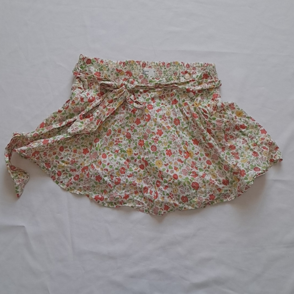 Grannycore AEO Ditsy Flower Print 100% Cotton Pull On Mini Skirt with Pockets